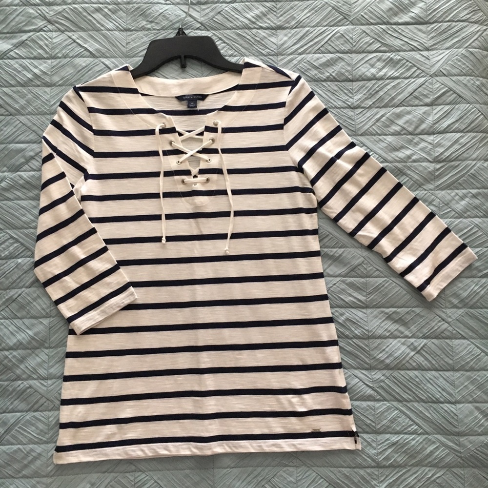 Tommy Hilfiger Striped 3/4 sleeve shirt